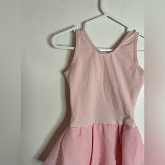 Capezio Flowy Dbl. Layer Skirt Tank Dress in Light  Pink Size S - Picture 10 of 11